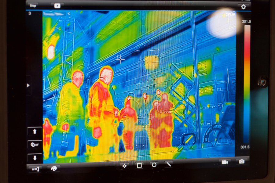 Body temperature control - safety around passengers