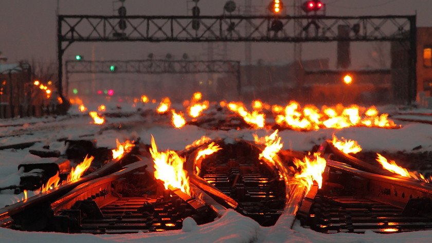 обігрів стрілочного переводу