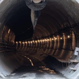 line tunnel of the metro