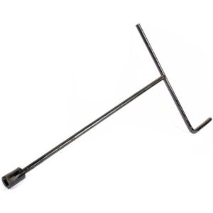 Socket wrench for rail screws