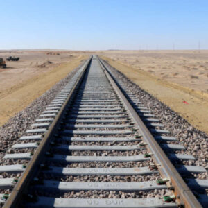 railway line continues in Mongolia