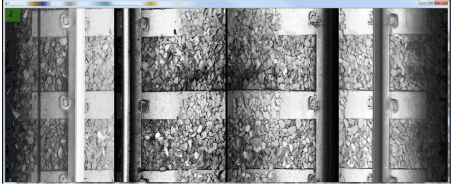 Категория 2 - Тёмный балласт рядом со шпалами, вероятно, из-за влаги