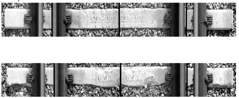 Категория 2: В шпалах есть закрытые сквозные трещины или разрушена большая половина шпалы по периметру и до 1/3 ширины