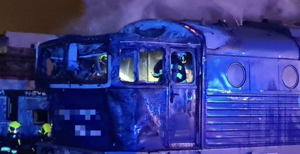 пожар на локомотиве