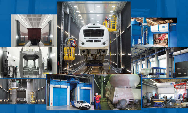 обробки поверхонь при будівництві та ремонті рухомого складу