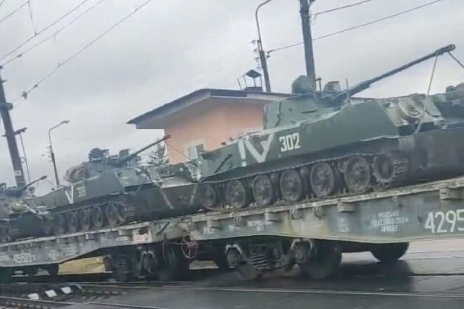 Occupied railway station