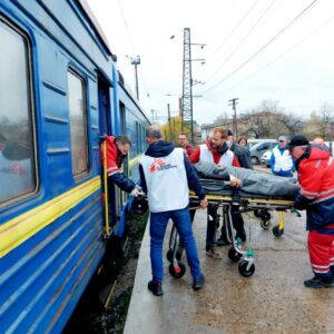 Новый эвакуационный медпоезд Укрзализныци