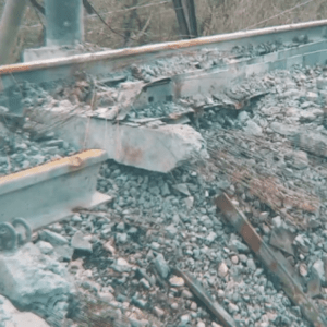 Demining of rail tracks