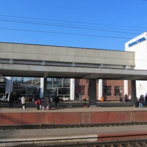 Damaged railway infrastructure