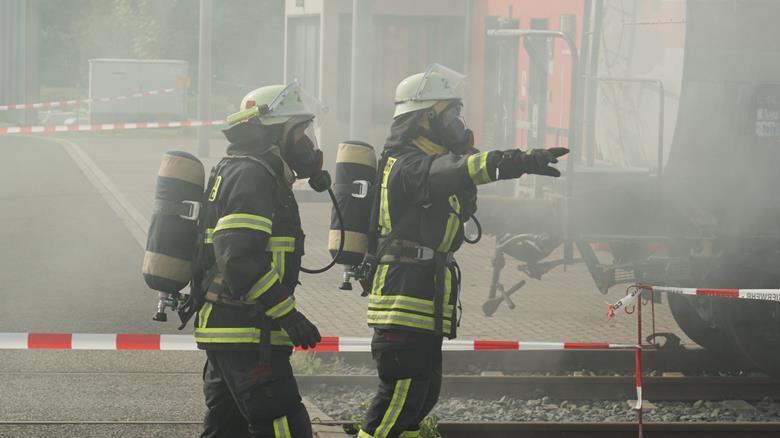 Chemical leak from a freight train
