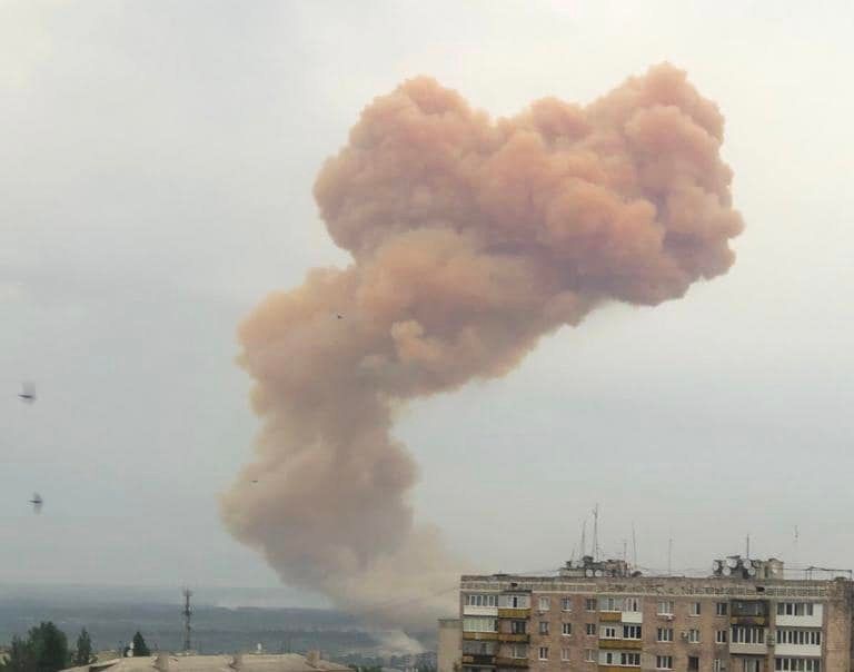 взорвалась ж/д цистерна