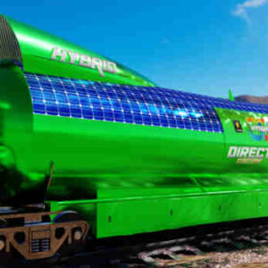 Carbon capturing rail car