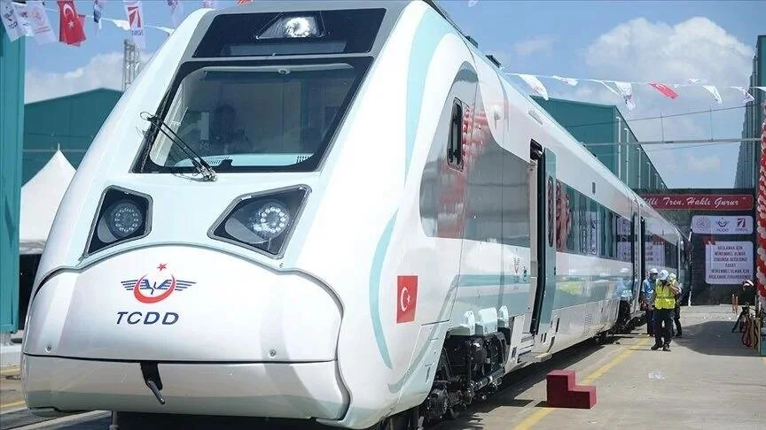 The first electric train of Turkish production