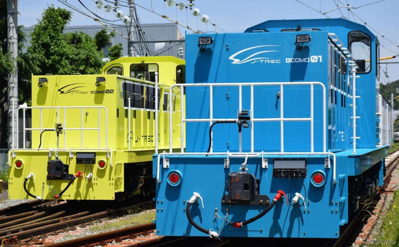 Battery-powered shunting locomotives