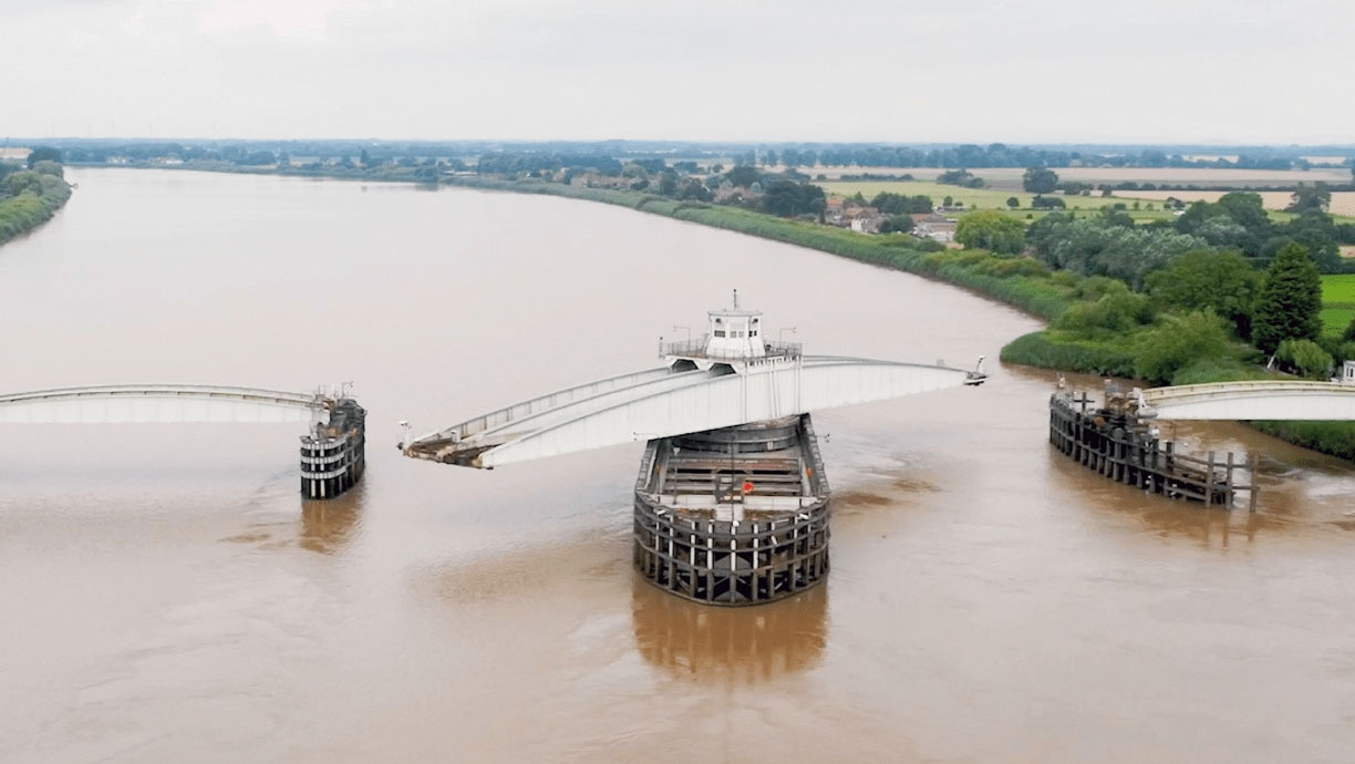 railway swing bridge