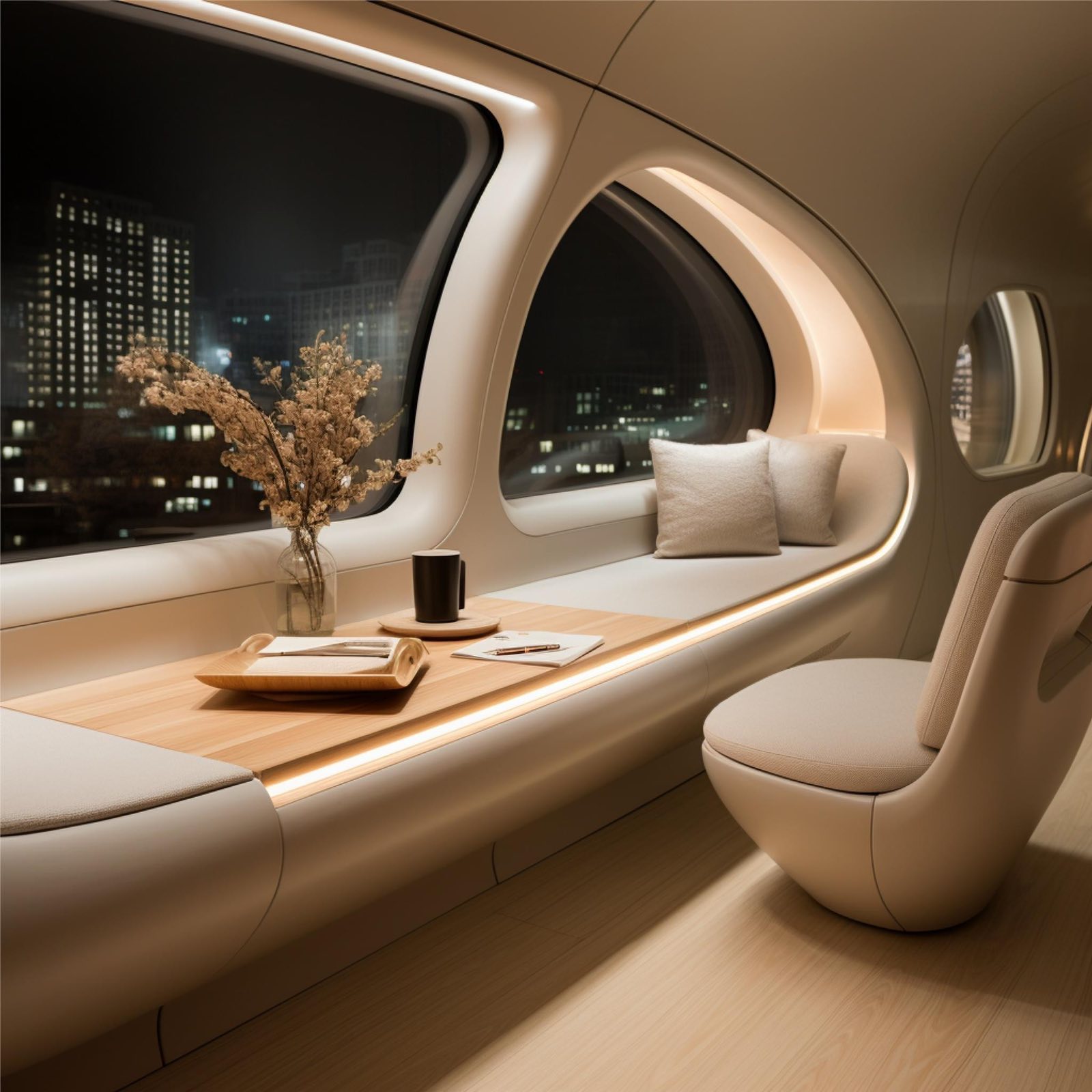 concept of Japanese high-speed trains