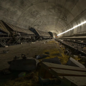 damage in the Gotthard Tunnel