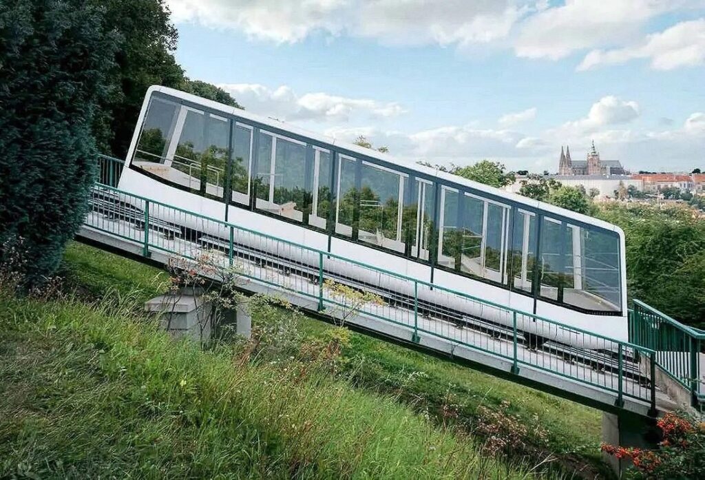 New Carriages for Prague Funicular.