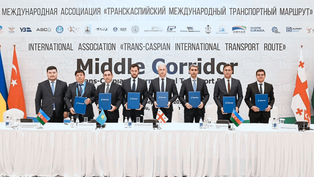 Development of the Trans-Caspian Transport Corridor.