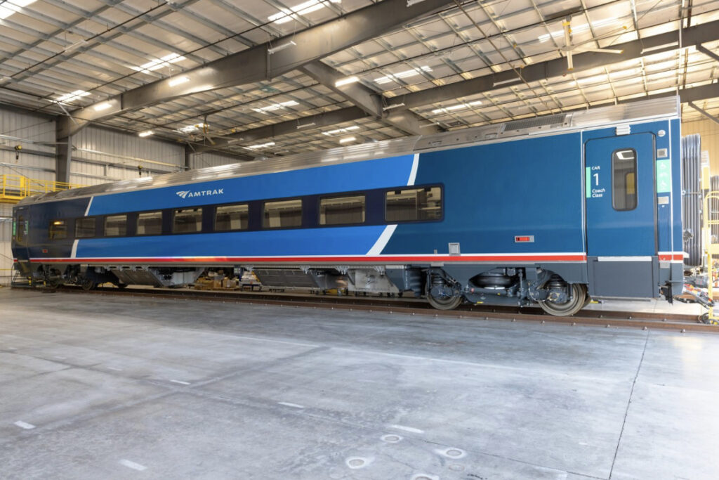 The assembly of Amtrak Airo trains is commencing.