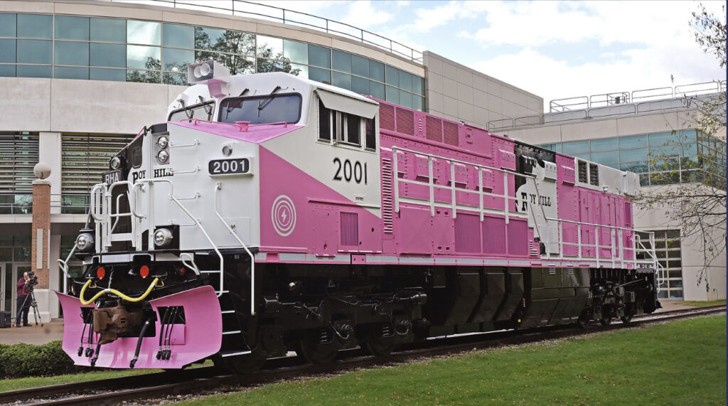 грузовой локомотив для магистральных перевозок со 100% питанием от аккумуляторной батареи