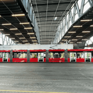 The regular operation of the first TRAMLINK tramcar has commenced