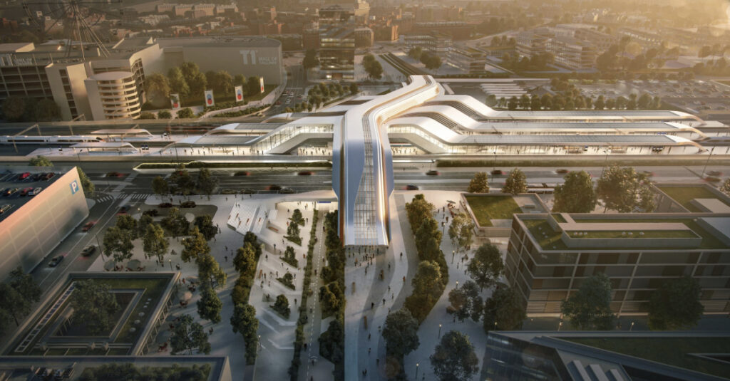 будівництво пасажирського терміналу Rail Baltica Ülemiste