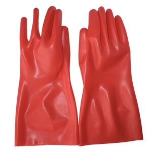 Резиновые защитные перчатки