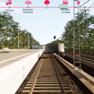 a video of the digital twin of the railway