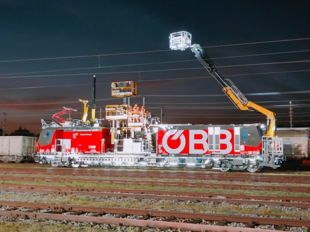 машина для будівництва та обслуговування контактної мережі