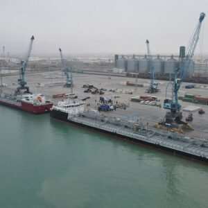 The capacity of the Aktau port