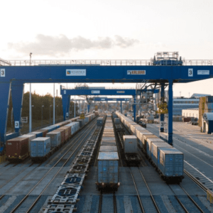 The terminal at the Gdansk Baltic Hub port