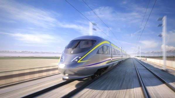 high-speed electric trains for the high-speed rail line