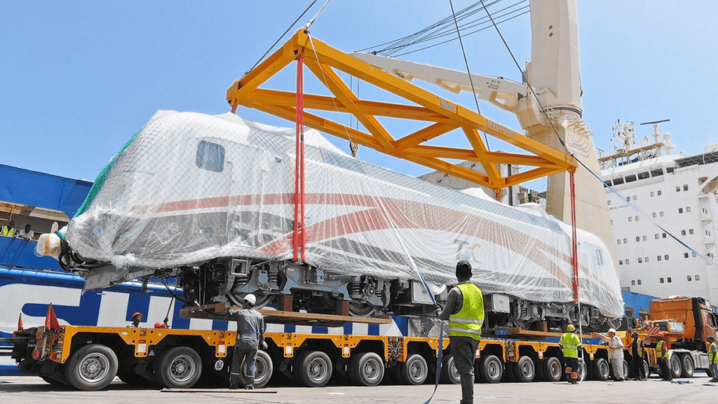 Electric locomotives and passenger cars