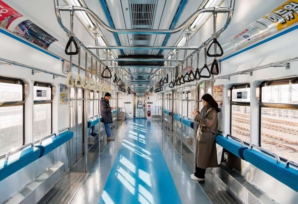 seatless subway car