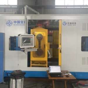 The machine for removing rust from steel rails