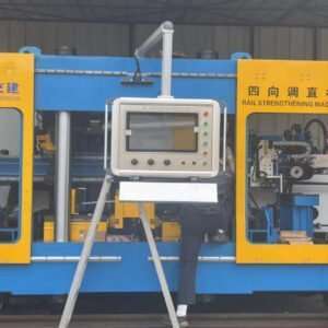 Four-sided rail joint straightening machine for welded rail joints
