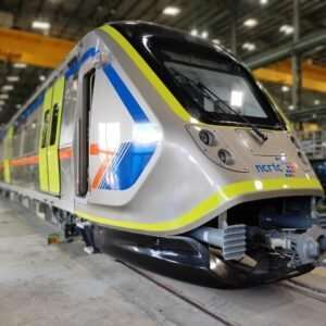 the production of the first electric train