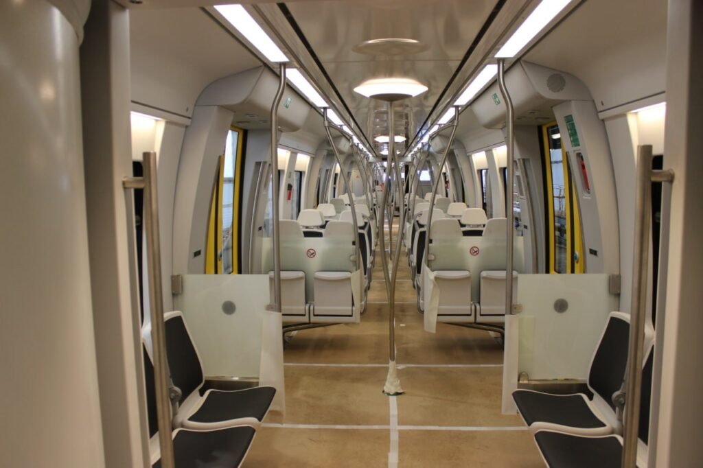 The narrow-gauge electric train