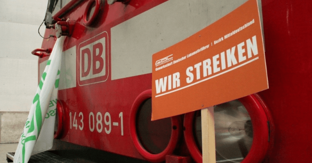 The strikes by German railway workers