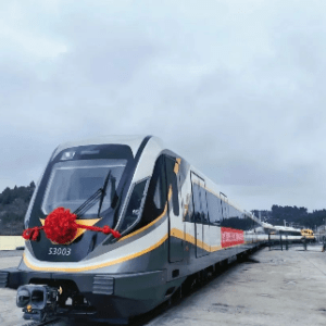 The first train manufactured by CRRC