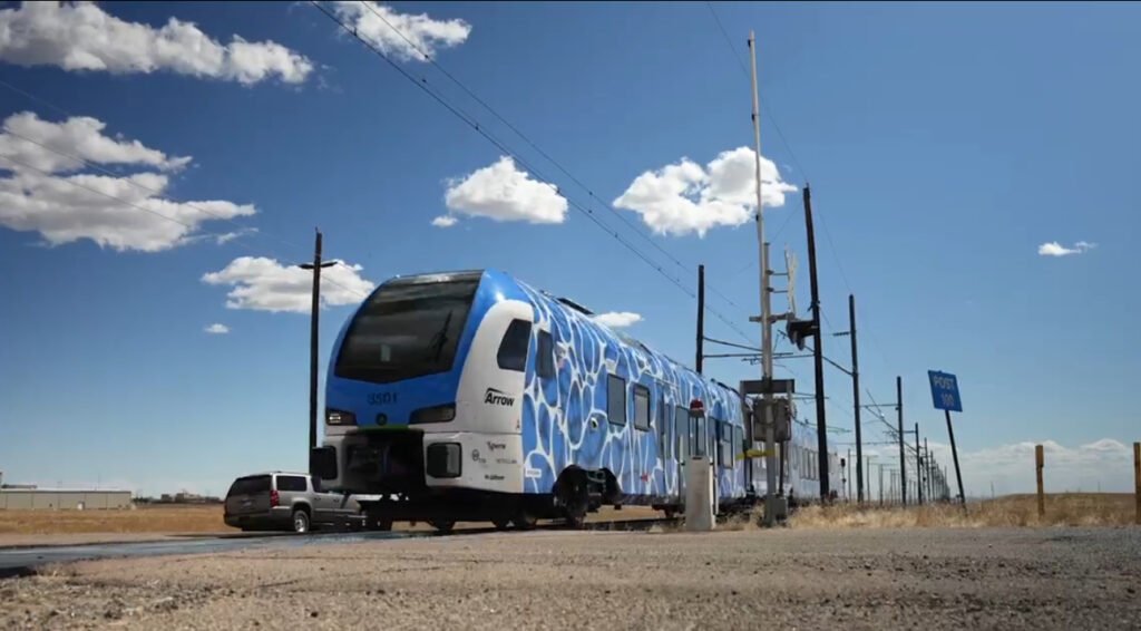 The record for the autonomous range of the Stadler hydrogen train