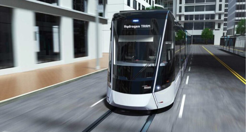 The first hydrogen tram has started operating in the South Korean The first hydrogen tram has started operating in the South Korean
