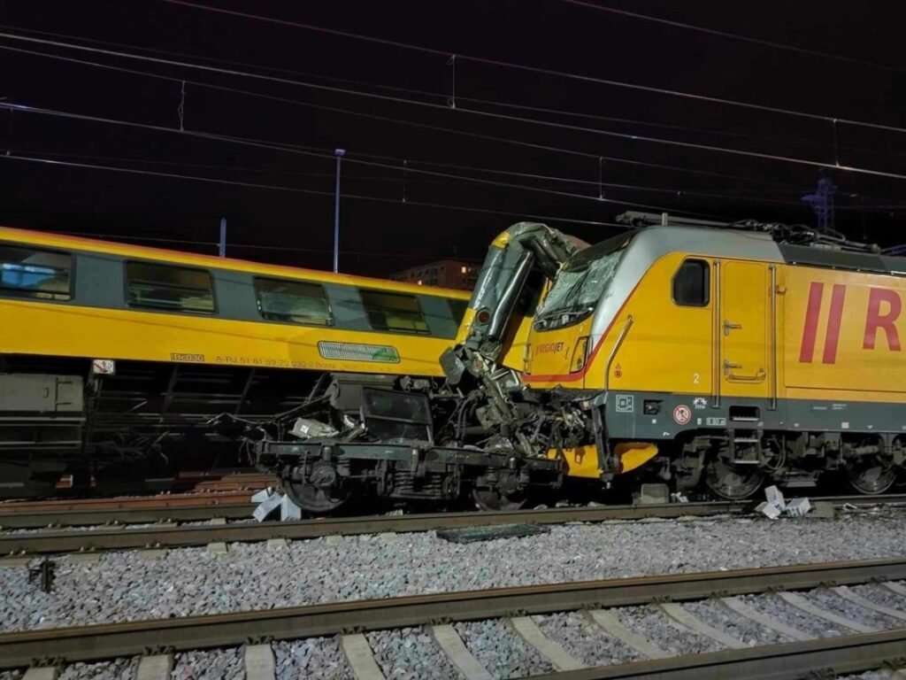 The train disaster in Pardubice The train disaster in Pardubice