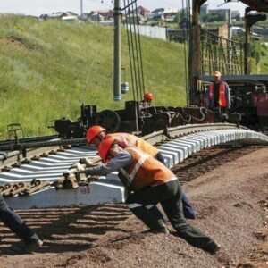 the construction of a railway
