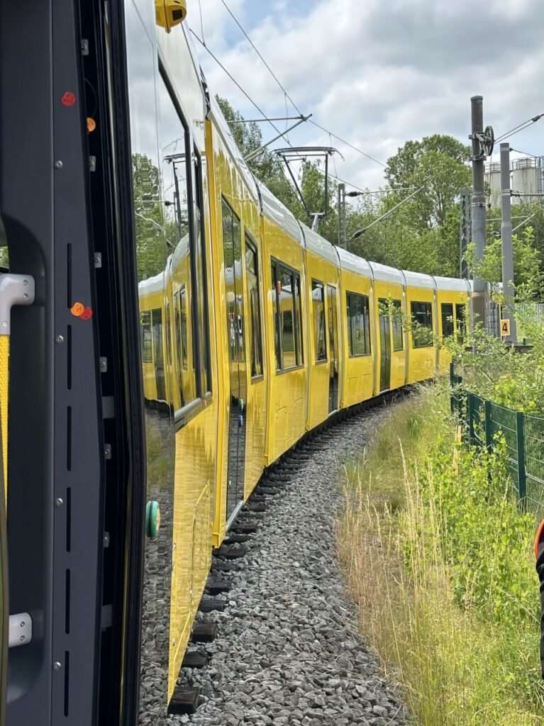 The new Flexity tram undergoes testing The new Flexity tram undergoes testing