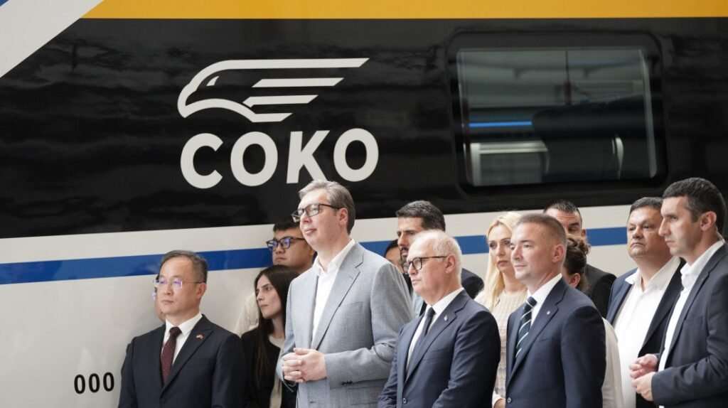 the presentation of the first train from the CRRC the presentation of the first train from the CRRC