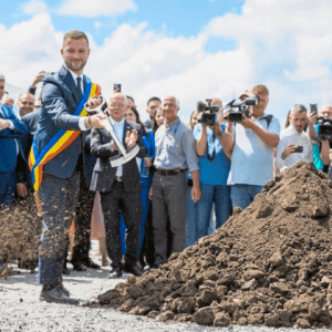 The groundbreaking of the first metro line in Cluj-Napoca