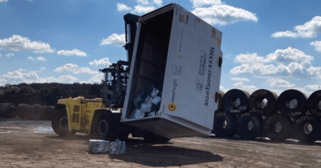 DB Cargo and Innofreight Test New Scrap Metal Unloading Method DB Cargo and Innofreight Test New Scrap Metal Unloading Method