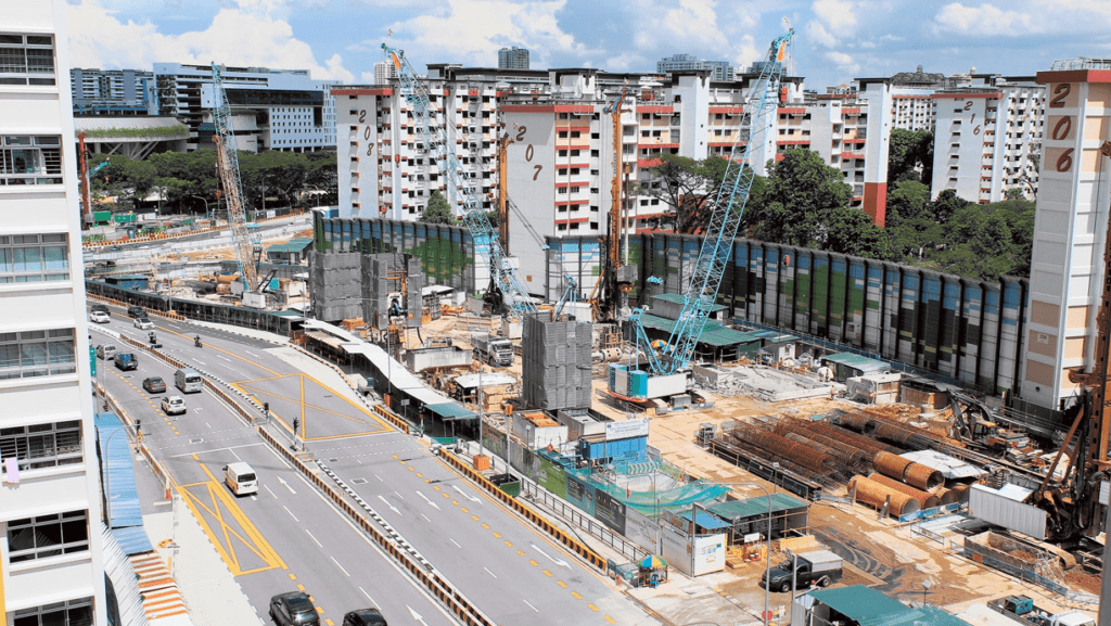 Construction of Cross Island MRT Line Construction of Cross Island MRT Line